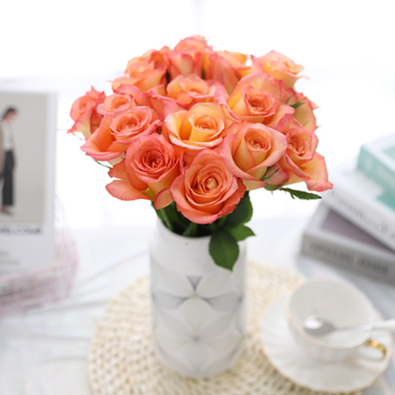 20枝金辉黄玫瑰